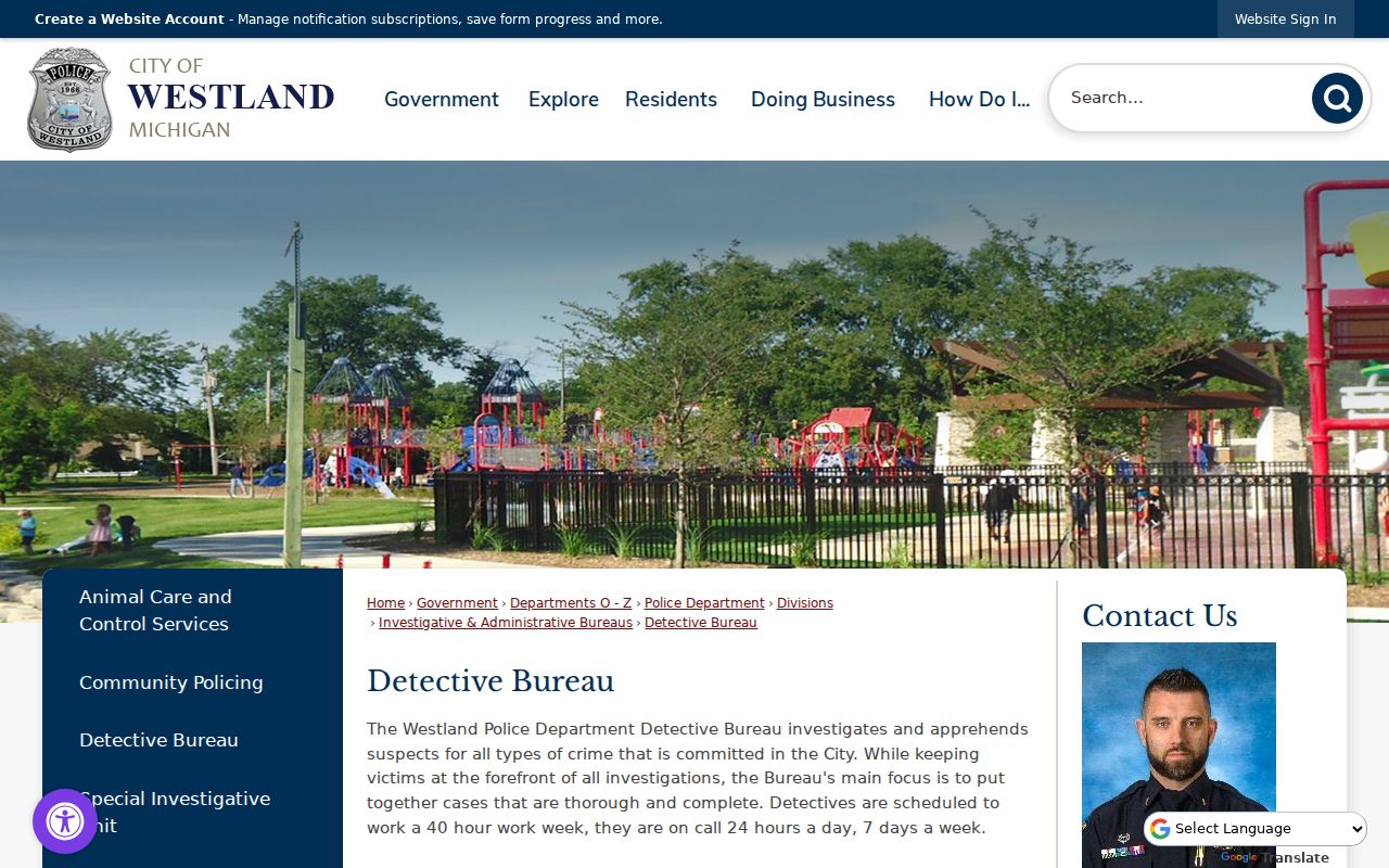 Westland Detective Bureau warrant statistics for Wayne County