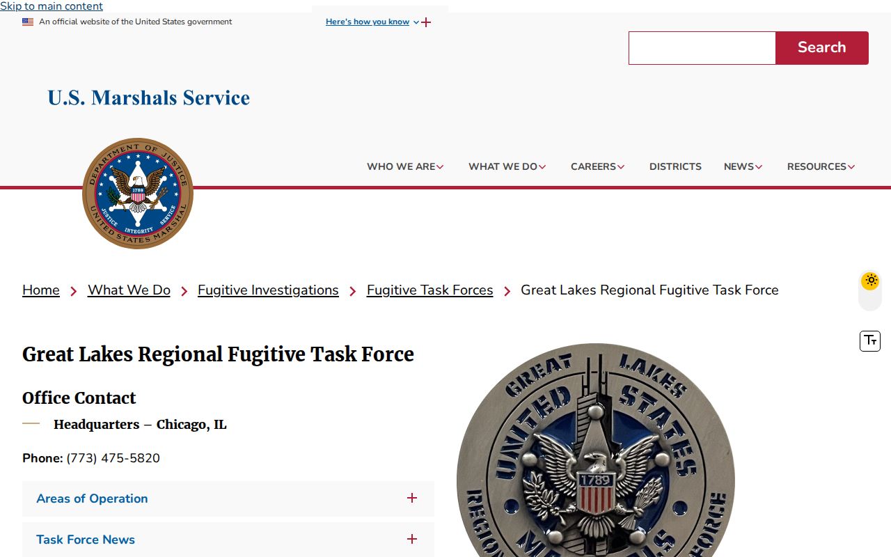 Great Lakes Regional Fugitive Task Force for Wayne County most wanted cases